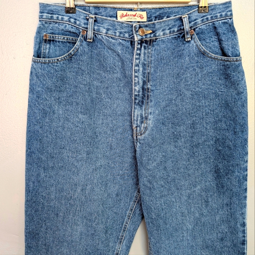 Vintage St. John's Bay Relaxed Fit cotton mom jeans w slight taper leg. Sz 16 - Picture 2 of 14